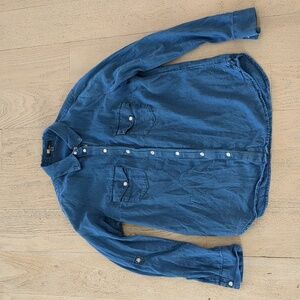 Kut from the Kloth Cotton Pearl-Snap Western Shirt S